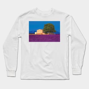 Provence Lavender Field In The Valensole Plateau Long Sleeve T-Shirt